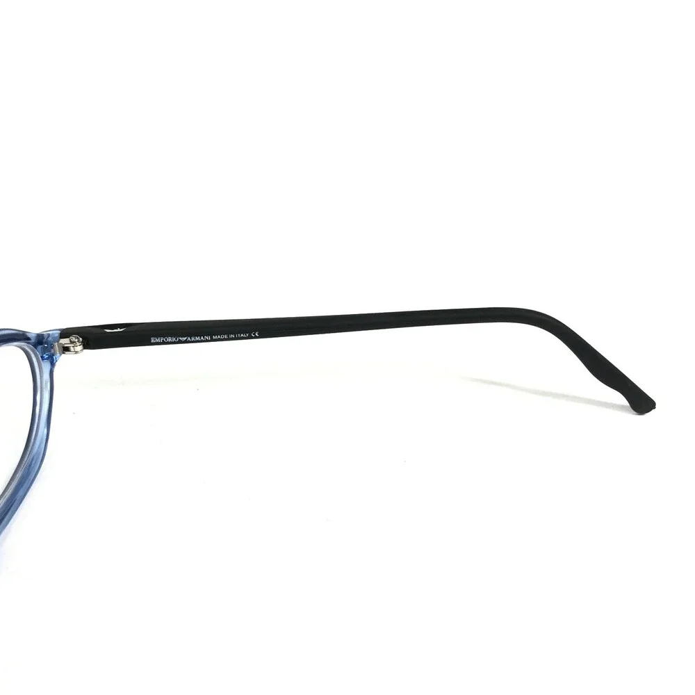 Emporio Armani Eyeglasses Frames 614 414 Black Clear Blue Oval 52-16-135